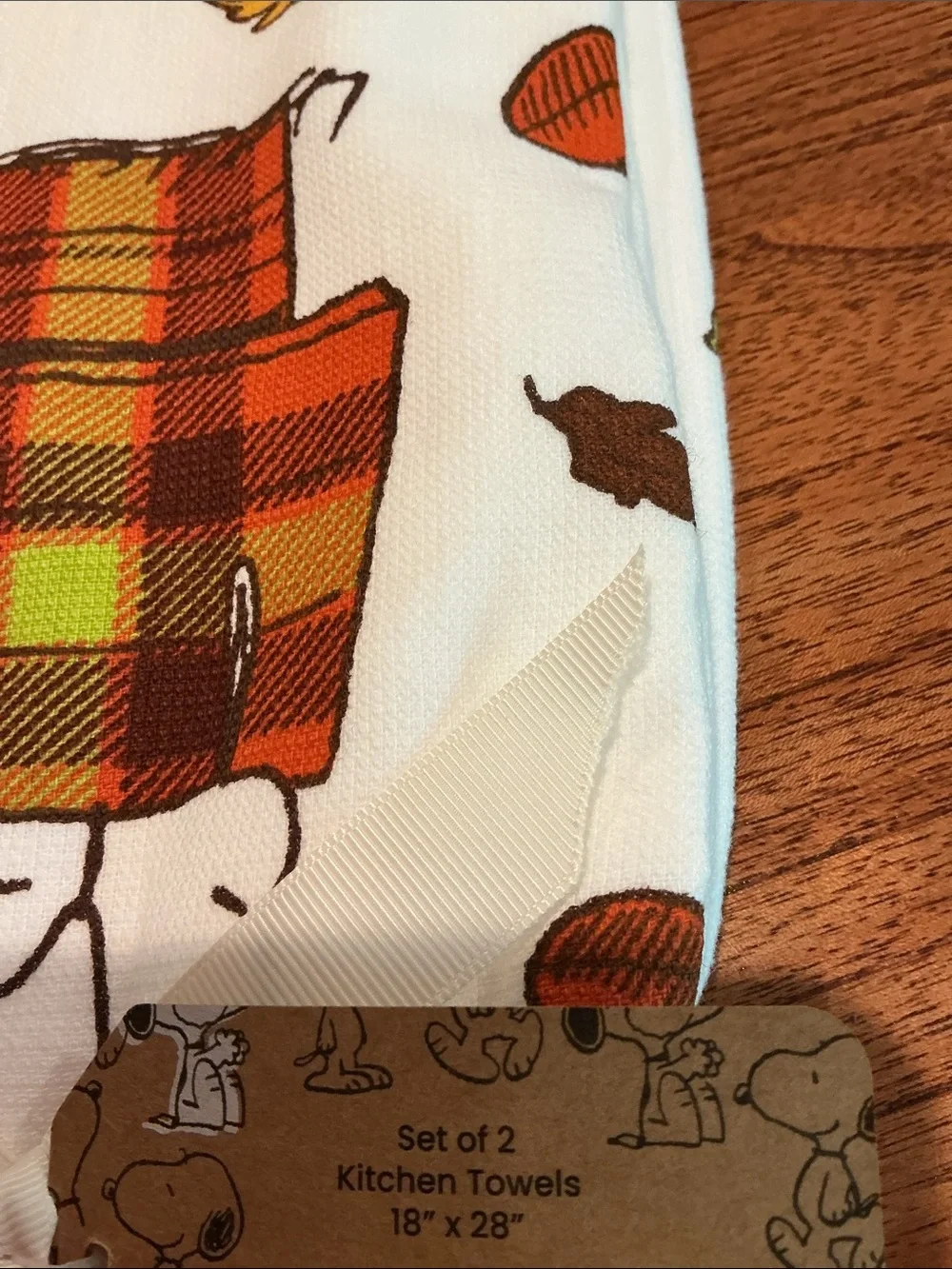 Peanuts x Rae Dunn Football Themed Kitchen Towels - Set of 2